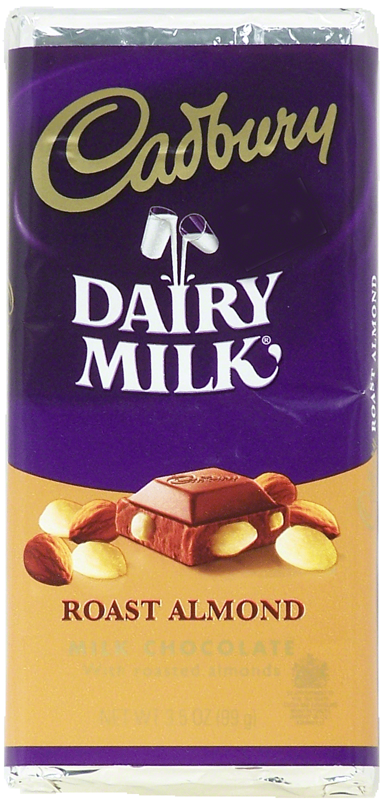 Cadbury Dairy Milk milk chocolate bar with roasted almonds Full-Size Picture